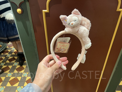 上海ディズニーカチューシャ:寝転びリーナベルカチューシャ