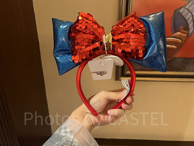 上海ディズニーカチューシャ：白雪姫リボン風カチューシャ