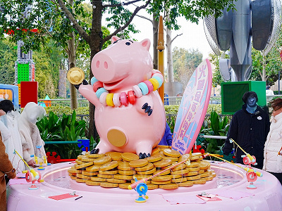 上海ディズニートイストーリーランド：ハムのコインキャッチャー