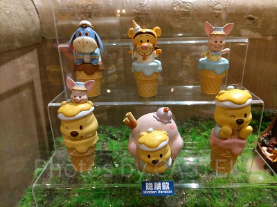 上海ディズニーくまのプーさんグッズ:アイスクリーム風コレクタブルフィギュア