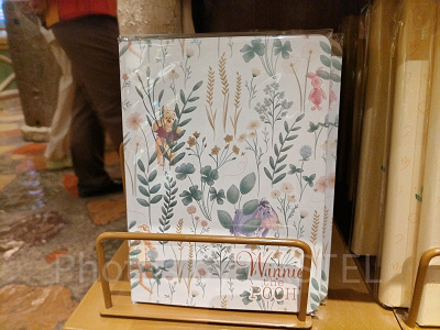 上海ディズニーくまのプーさんグッズ:植物総柄のノート