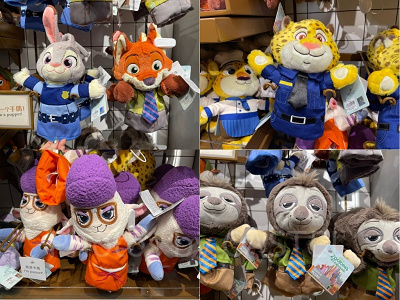 上海ディズニーズートピアグッズ：ハンドパペット各種