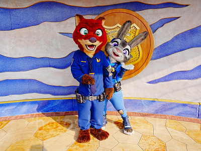 上海ディズニーランド：ジュディとニックのグリーティング