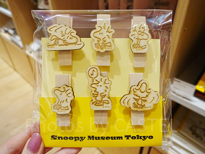 スヌーピーミュージアムグッズ/ウッドピンチセット