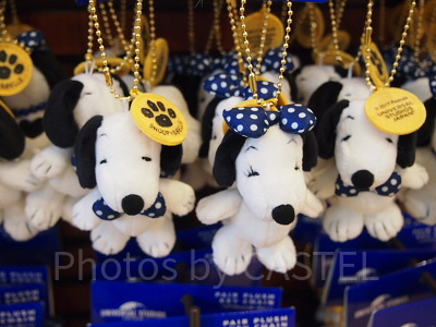 スヌーピー水玉ペアキーホルダー