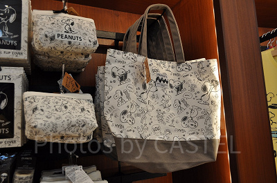 スヌーピー「VINTAGE PEANUTS」モノトーン／トートバッグ