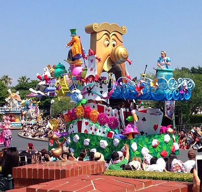 パレードルート前の特別指定席