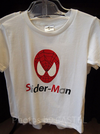 スパイダーマンシンプルロゴTシャツ白（キッズ）