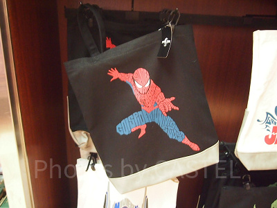 スパイダーマンタイポグラフィトートバッグ