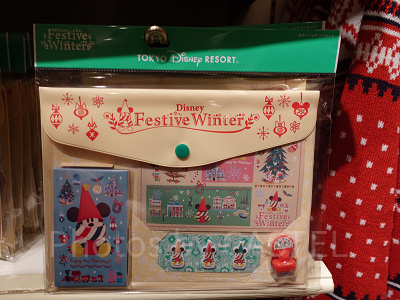 ディズニー・クリスマス・リルリンリングッズ：ステーショナリーセット