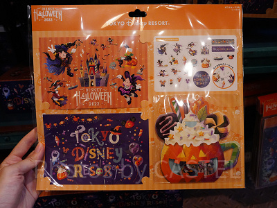 シールの絵柄(2022年ディズニーハロウィングッズ)