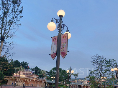 ディズニーランドエントランスの街灯