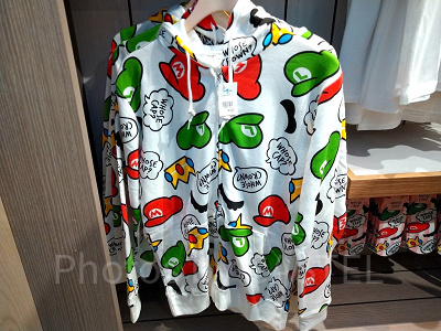 スーパーマリオ「Whose Cap?」総柄パーカー