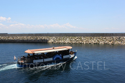 蒸気船に乗ってパークを一周