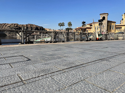 ミッキー広場の場所取り