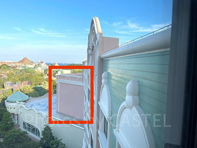 赤枠で囲んだ部分がスプリングスサイドの客室