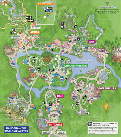 アニマルキングダムの最新地図