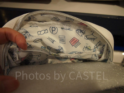 PEANUTS LAUNDRY(ピーナッツ・ランドリー)のポーチは裏地もかわいい