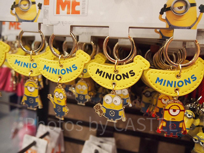 ミニオングッズにはバナナモチーフも多いです♪