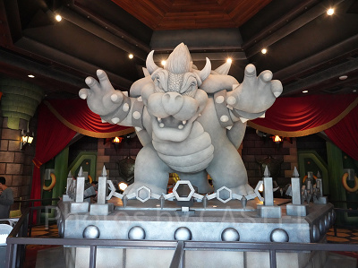 USHのマリオカートにもクッパ像がある!