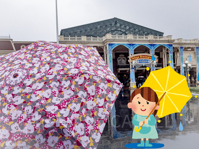 雨の日の子連れディズニーの持ち物