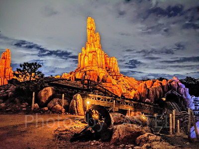 夜のディズニーランド