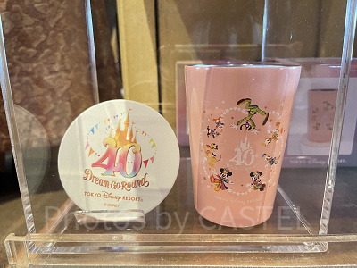 タンブラー＆コースター（ディズニー40周年グッズ）