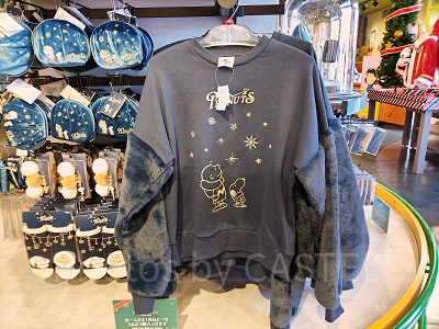 ユニバクリスマスグッズ2024:スウェット(冬服スヌーピー&チャーリー)