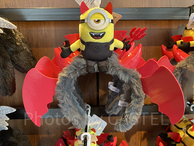 ユニバハロウィン2022グッズ：ミニオンコウモリカチューシャ