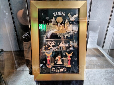 USJハリーポッター2024-2025冬グッズ：ピンバッジ＆フレームセット