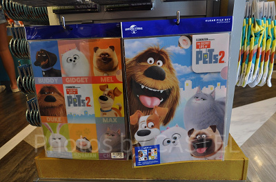 USJペット2グッズ:ペット2キャラクターのクリアファイルセット