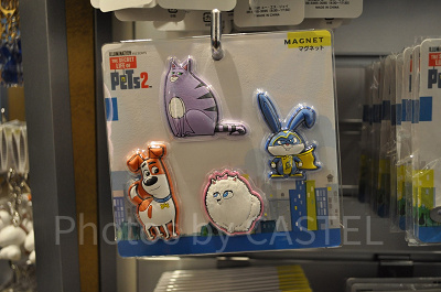USJペット2グッズ:ペット2キャラクターマグネット