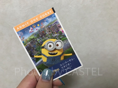 ミニオンデザインのUSJチケット