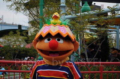 USJのワールド・ストリート・フェスティバル「ワンダーランド・シ－ズンズ・ジョイ」アニーの帽子に「ひよこ」