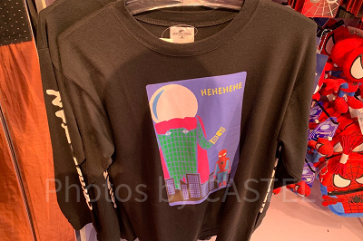 スパイダーマンのロングTシャツ