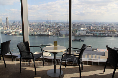 スパの休憩スペースからの眺め