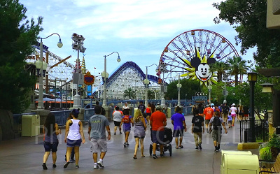 カリフォルニア・アドベンチャーのパラダイス・ピアの風景