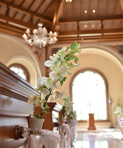 チャペルミラコスタのバージンロード