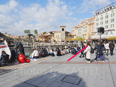 ディズニー・クリスマス・グリーティングの待機の様子(10:50ごろ)