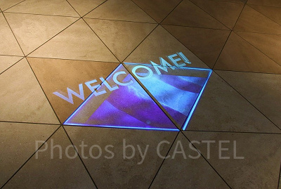 WELCOMEのプロジェクションマッピング