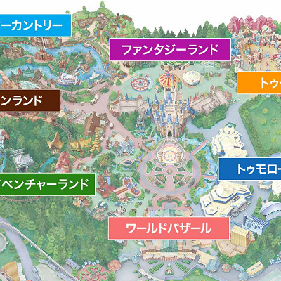 2019年のディズニーランドの地図
