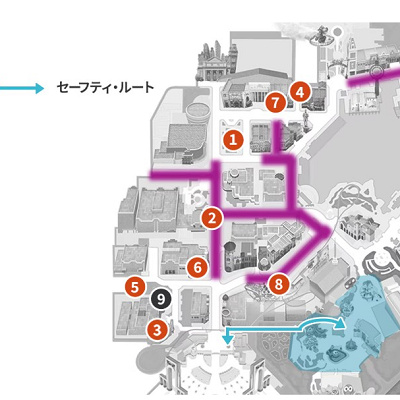 2025年ゾンビのエリアとセーフティーエリア