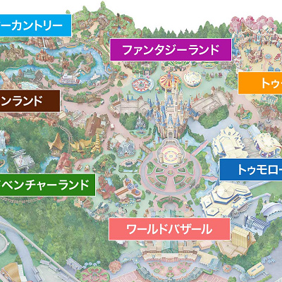 2026年のディズニーランドの地図