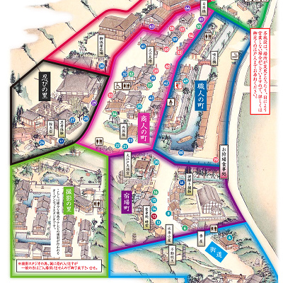 日光江戸村のマップ