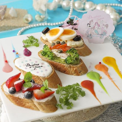 7姉妹のカラフルオープンサンド