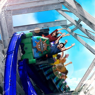 90度のバンクは絶叫物！