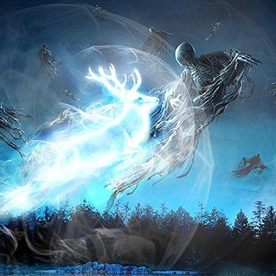 宙を不気味に舞うディメンター