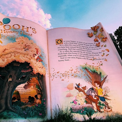 大きな絵本は写真映えすること間違いなし