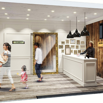 キャラクターと記念撮影ができる写真スタジオ