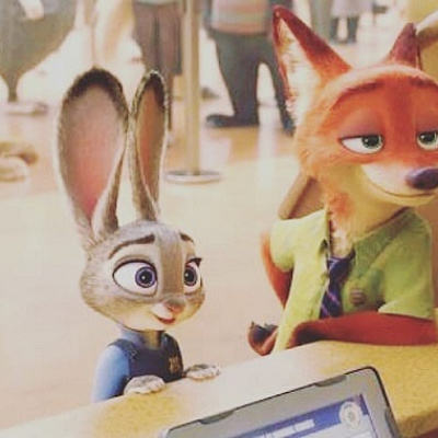 ズートピアの一場面